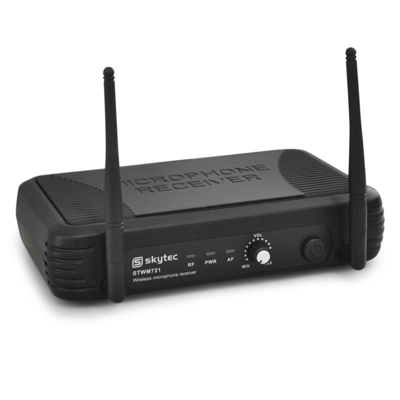 UHF rádio-mikrofónový set Skytec STWM721, 1 kanál,1 mikrofón – Obrázok 2