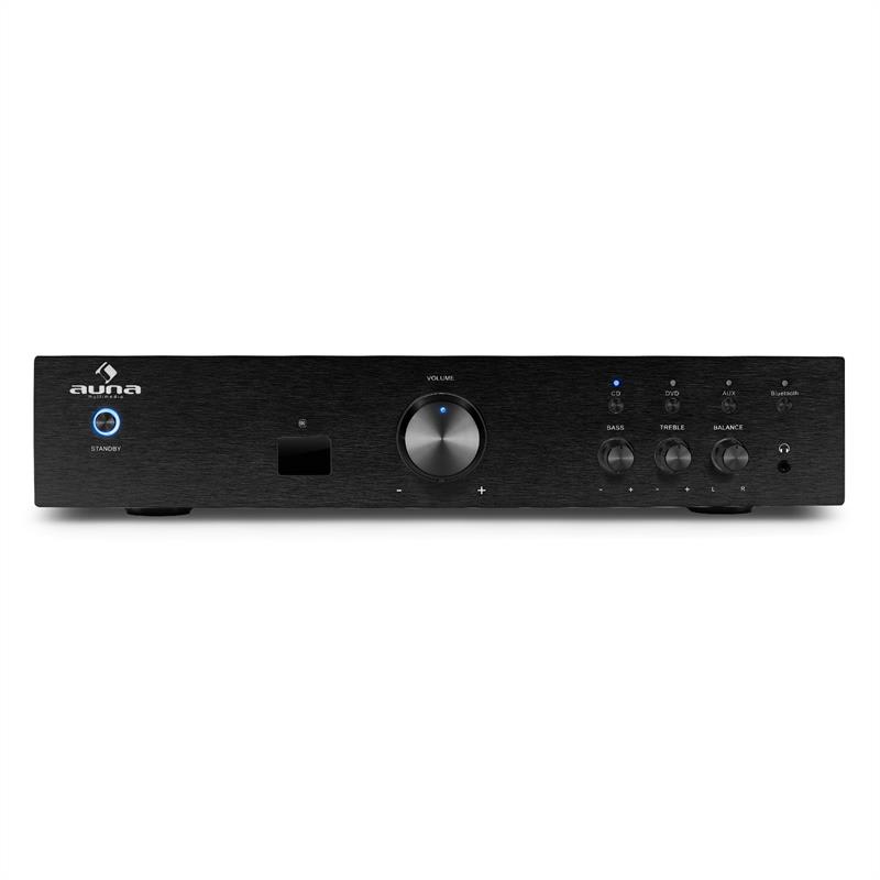 Hi-fi zosilňovač Auna AV2-CD508BT, čierny, AUX, bluetooth – Obrázok 3