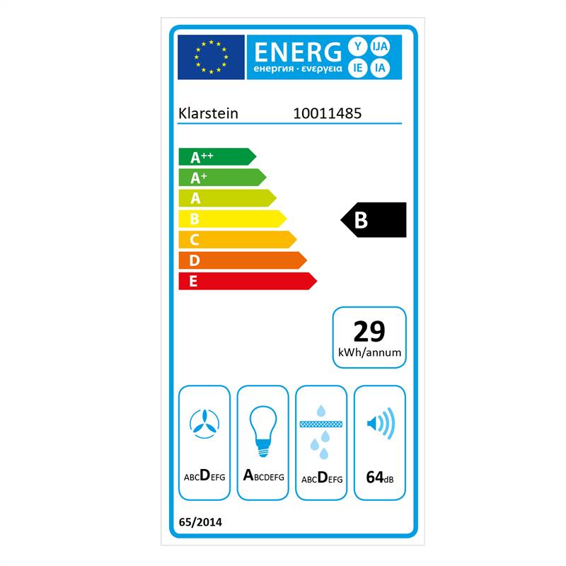 Klarstein TR60WS, digestor, 60 cm, nástenný, 337 m³/h, nehrdzavejúca oceľ – Obrázok 2