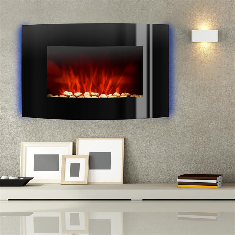 Klarstein Lausanne, elektrický krb, 1000/2000 W, LED, diaľkové ovládanie – Obrázok 4