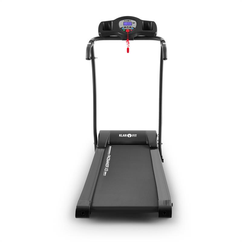 KLARFIT Pacemaker X3, bežecký pás, 1,5 HP, 12 km/h, merač pulzu, 3 uhly stúpania – Obrázok 2