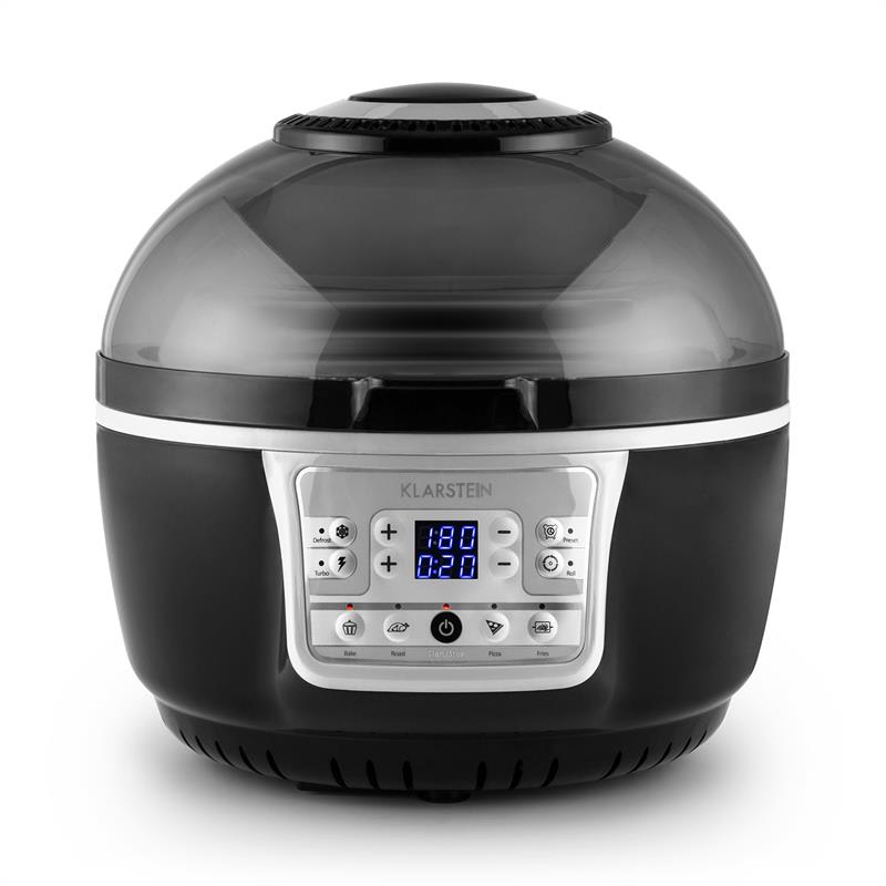 Klarstein VitAir Turbo, teplovzdušná fritéza, 1400 W, 10 L, sivo-čierna – Obrázok 5