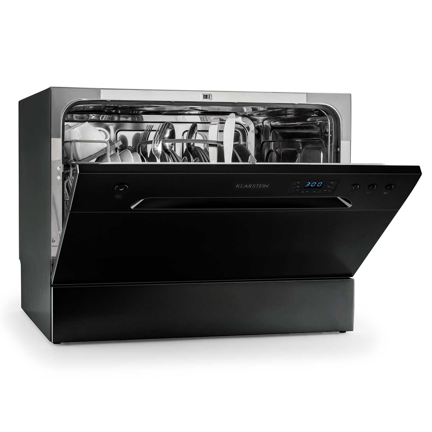 Klarstein Amazonia 6, umývačka riadu, 1380 W, na 6 súprav riadu, energet. trieda F, 49 dB, tlačidlové ovládanie