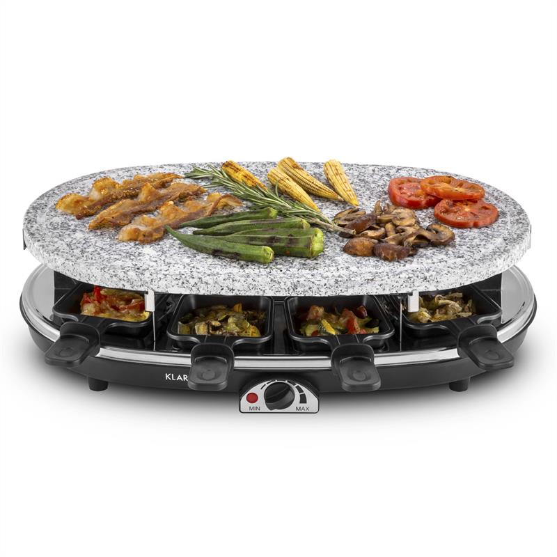 Klarstein Steaklette, raclette gril, 1500 W, granitová platňa, pre 8 osôb – Obrázok 3