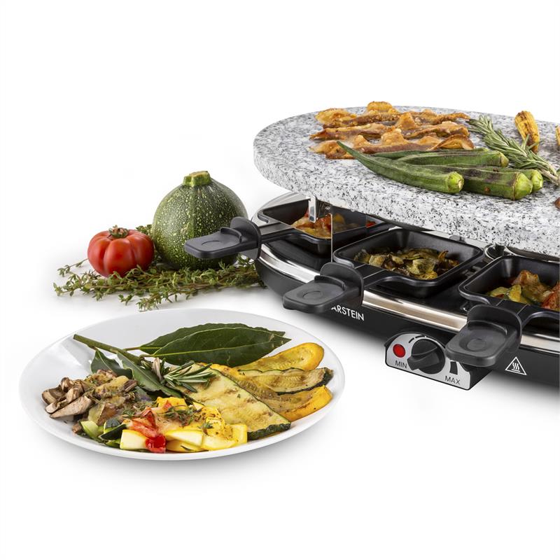 Klarstein Steaklette, raclette gril, 1500 W, granitová platňa, pre 8 osôb – Obrázok 5