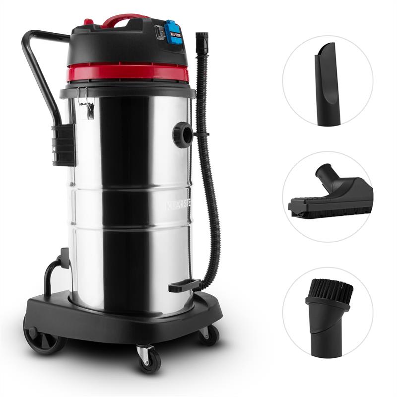 Klarstein Reinraum, priemyselný vysávač, mokré a suché vysávanie, 2000 W, HEPA, 60 l – Obrázok 4