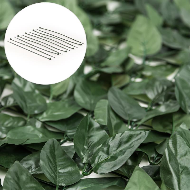 Blumfeldt Fency Dark Leaf, zástena, ochrana pred pozorovaním, ochrana pred vetrom, 300 x 150 cm, buk, tmavozelená – Obrázok 3