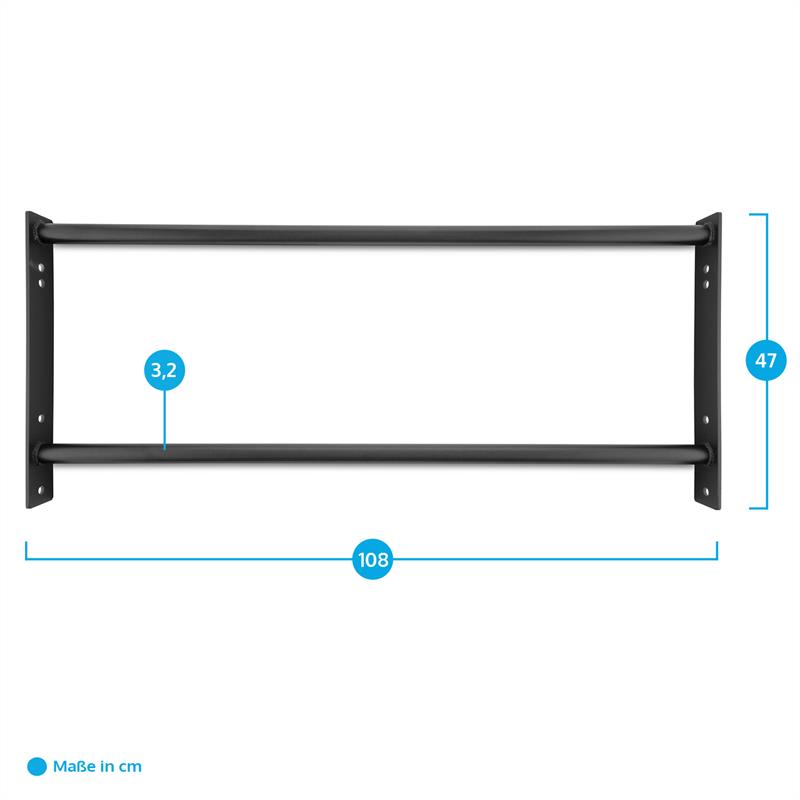 Capital Sports Dominante Edition Double Bar Slim, dvojitá tyč na zhyby, 110 cm – Obrázok 2