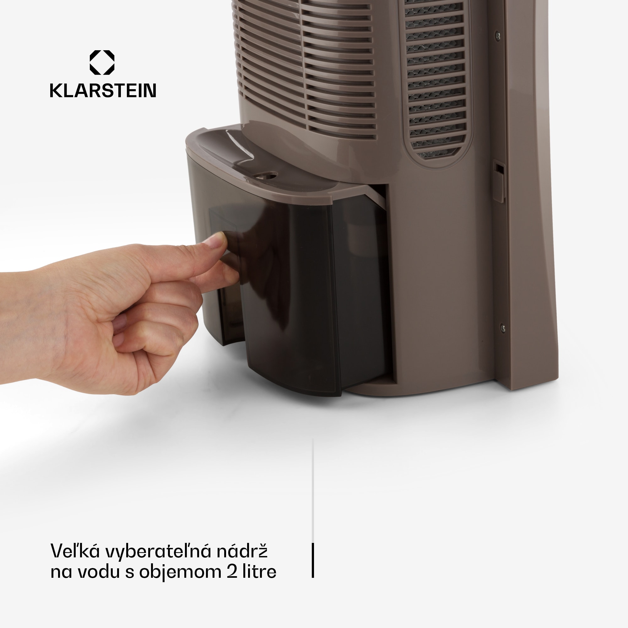 Klarstein Drybest 2000 2G, odvlhčovač vzduchu, ionizátor, 700 ml/d, 70 W, hnedá – Obrázok 5