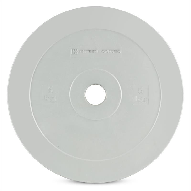 Capital Sports Methoder, kotúčové závažie, guma, pár, 2,5 kg, šedý
