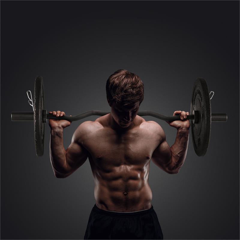 Capital Sports Accretor 120 CBO Curlbar, EZ-tyč, lomená tyč, 120 cm / 50 mm, max. 272 kg, oceľ, čierna
