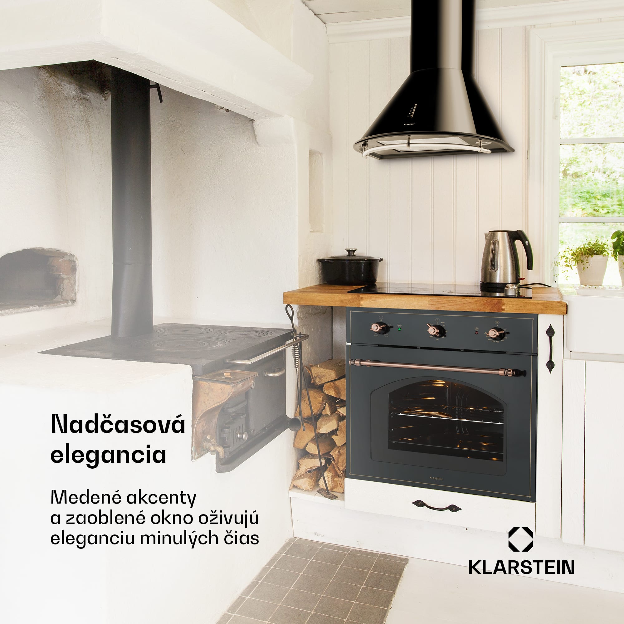 Klarstein Vilhelmine, vstavaná rúra, 59 l, energet. trieda A, čierna – Obrázok 2