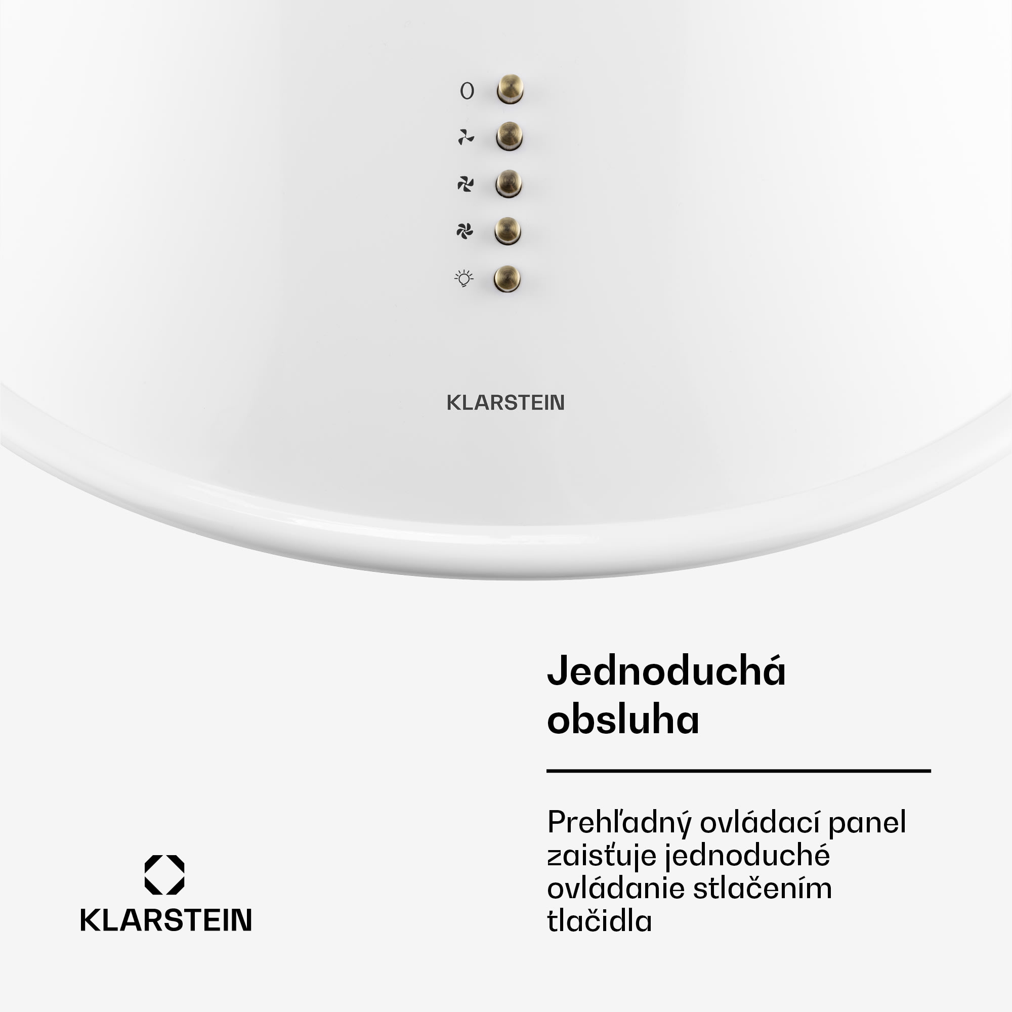 Klarstein Lumio Neo, digestor, 60 cm, komínový, 614 m³/h, retro dizajn, nehrdzavejúca oceľ, biely – Obrázok 5