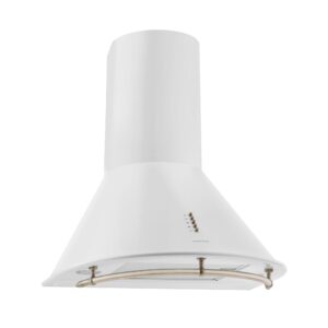 Klarstein Lumio Neo, digestor, 60 cm, komínový, 614 m³/h, retro dizajn, nehrdzavejúca oceľ, biely