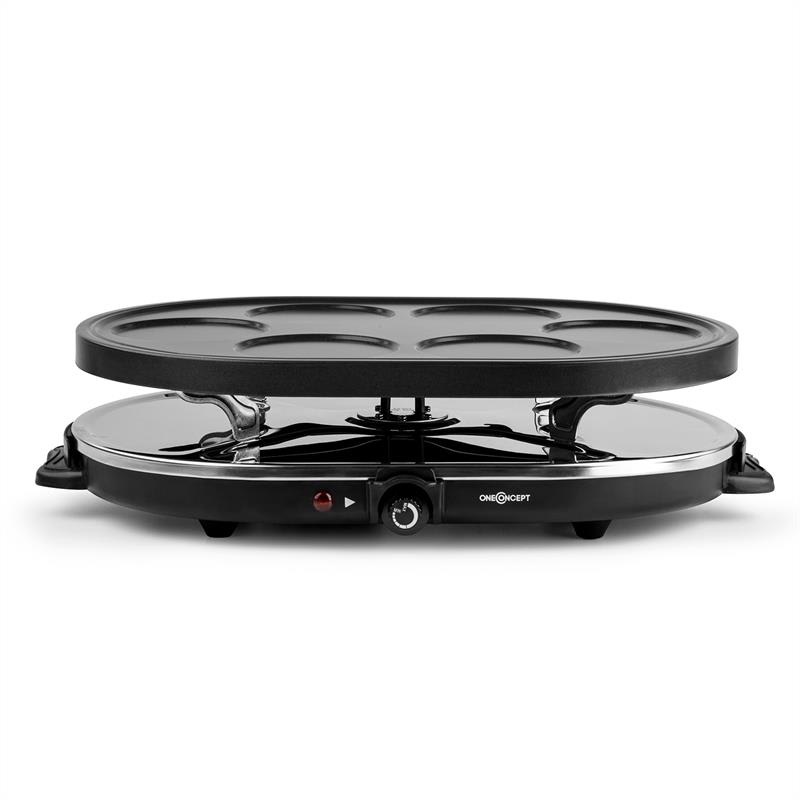 OneConcept Woklette, raclette gril, 1200 W, wok, pre 6 osôb, nepriľnavý povrch – Obrázok 2
