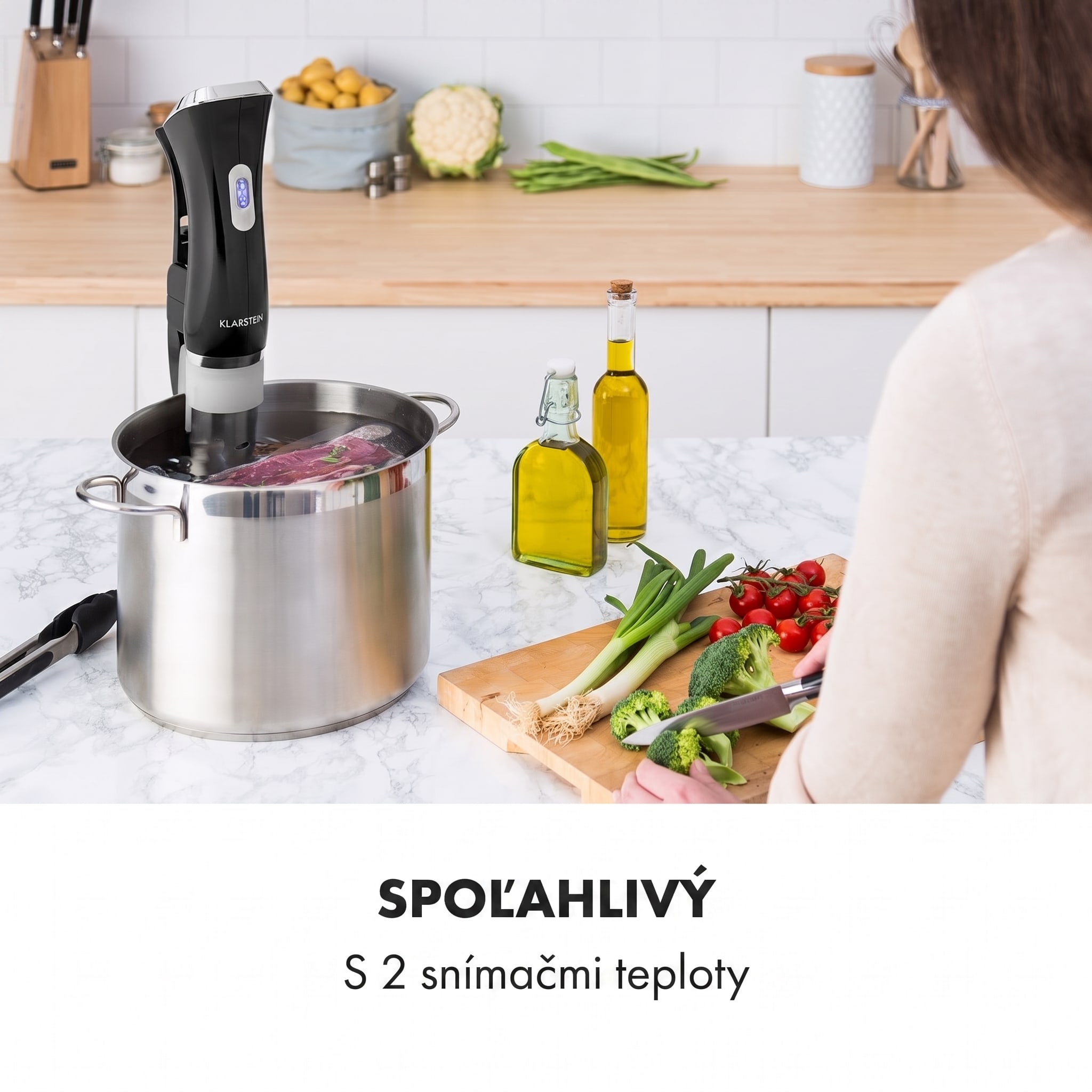 Klarstein Quickstick, Sous Vide varič, 20 l, termostat, cirkulačné čerpadlo, nehrdzavejúca oceľ – Obrázok 2