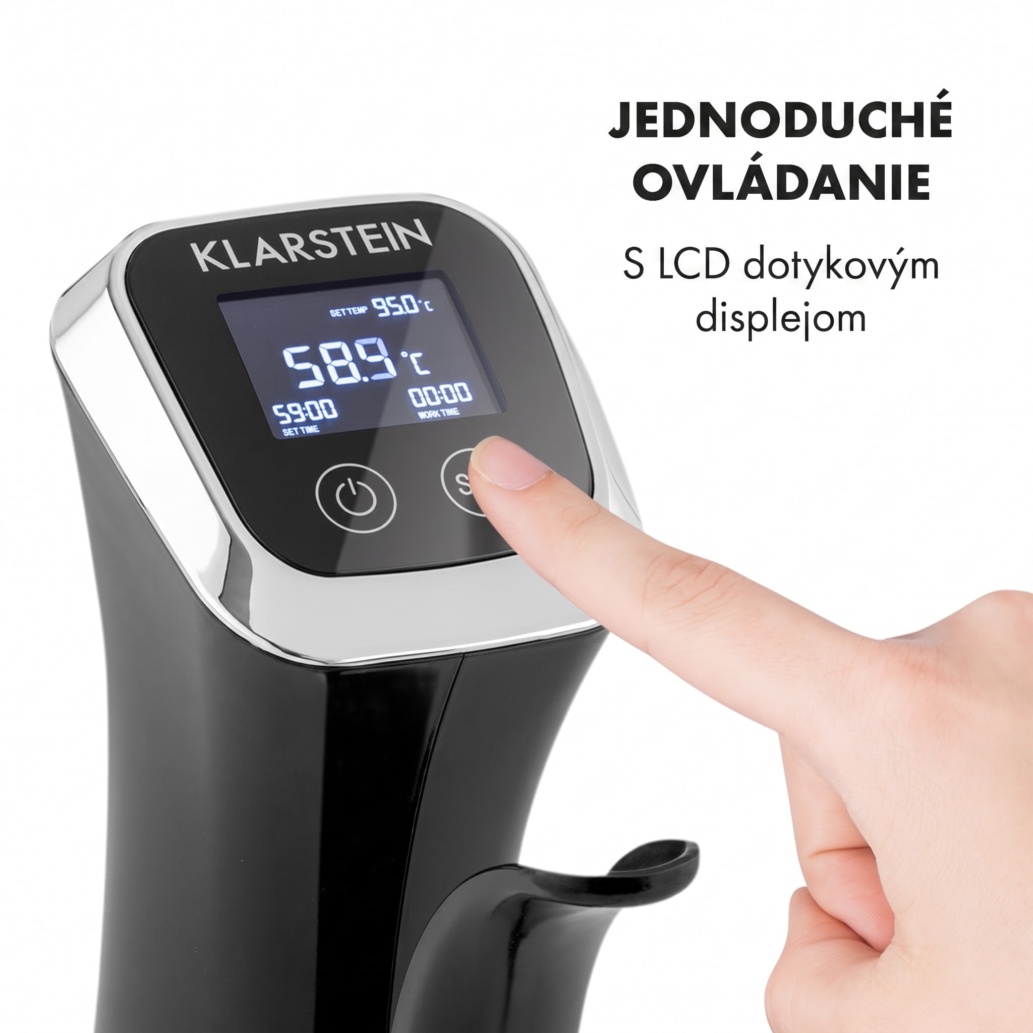 Klarstein Quickstick, Sous Vide varič, 20 l, termostat, cirkulačné čerpadlo, nehrdzavejúca oceľ – Obrázok 3
