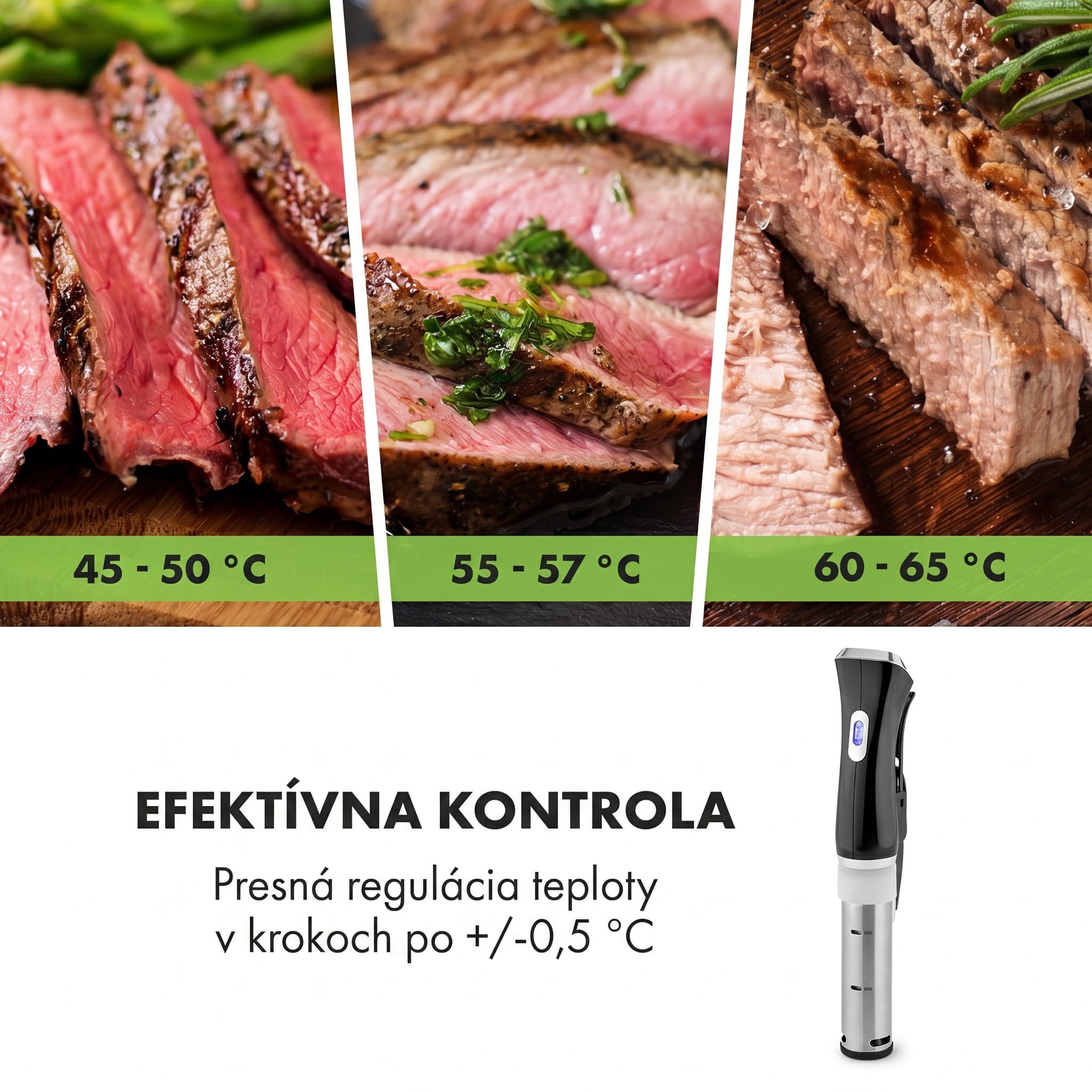 Klarstein Quickstick, Sous Vide varič, 20 l, termostat, cirkulačné čerpadlo, nehrdzavejúca oceľ – Obrázok 4