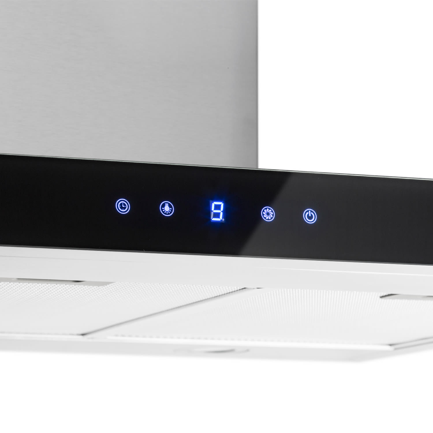 Klarstein Madonna odsávač pár 90 cm 624 m³/h ostrovčekový dizajn – Obrázok 5
