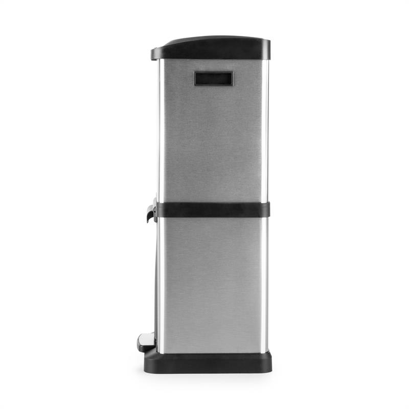 Klarstein Ökosystem² odpadkový kôš triedič odpadkov 30l (1 x15 l, 2x7,5 l) PE ušľachtilá oceľ – Obrázok 4
