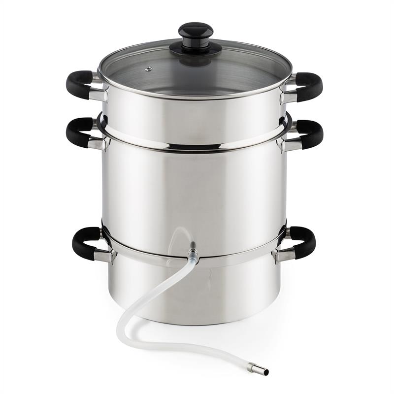 Klarstein Applebee elektrický parný odšťavovač 1500W Ø25cm 8 litrov nerezová oceľ – Obrázok 2