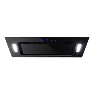 Klarstein Hektor, digestor, 52 cm, vstavaný, 467 m³/h, LED, dotykové ovládanie, sklo, čierny