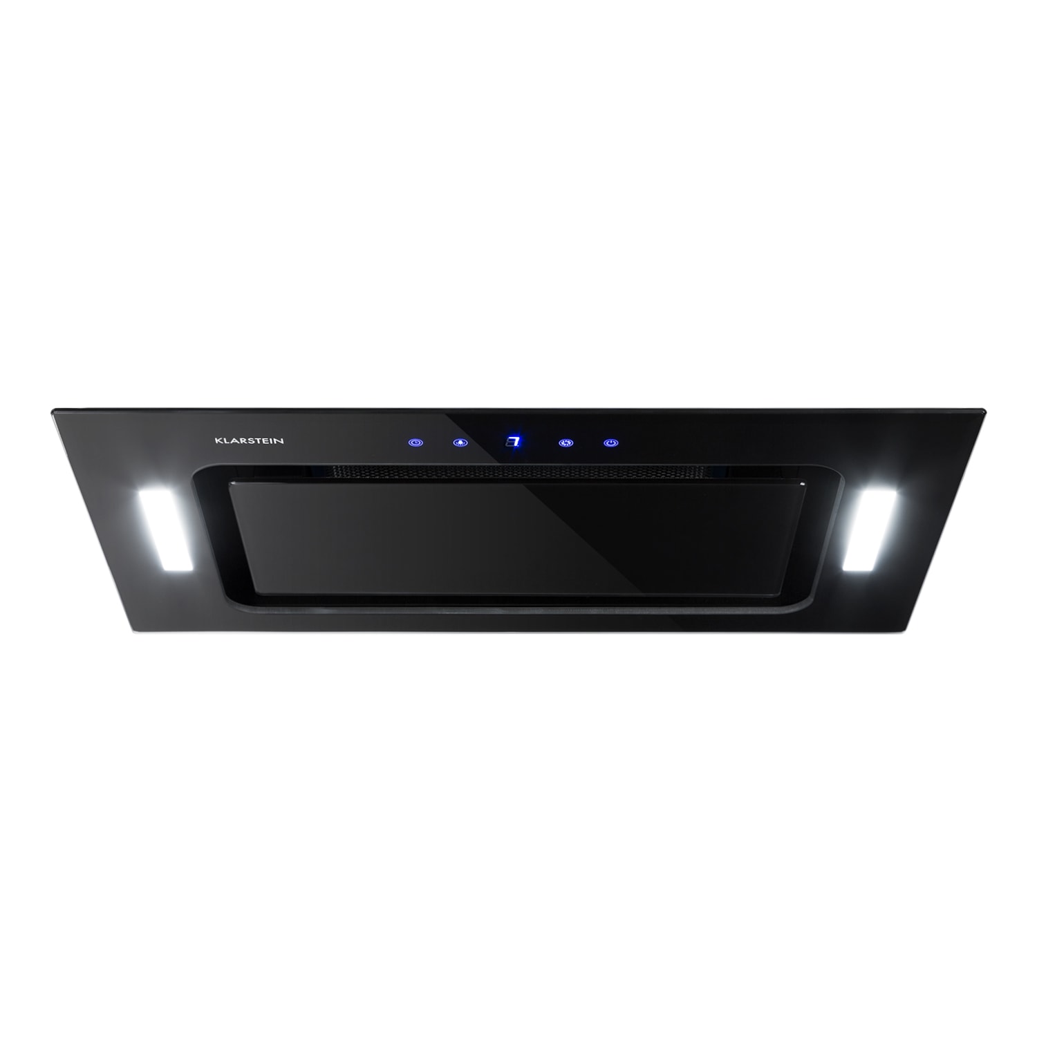 Klarstein Hektor, digestor, 52 cm, vstavaný, 467 m³/h, LED, dotykové ovládanie, sklo, čierny