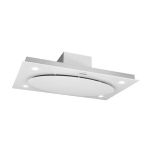 Klarstein Secret Service, digestor, 110 cm, stropný, 987 m³/h, sklo, LED, biely