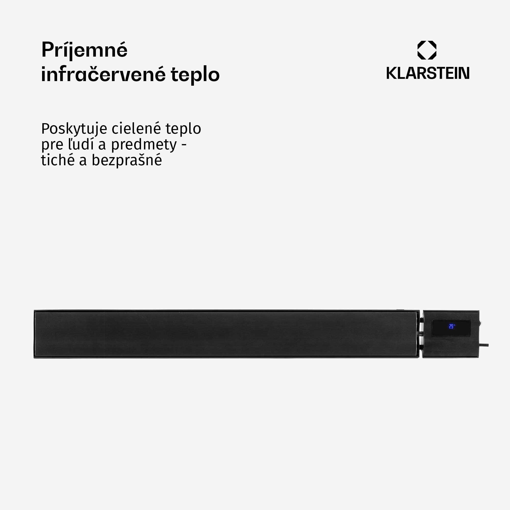 Blumfeldt Cosmic Beam Plus, infračervený terasový ohrievač, 2400 W, diaľkový ovládač, čierny – Obrázok 5