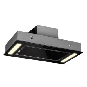 Klarstein Remy, digestor, 90 cm, stropný, 630 m³/h, diaľkové ovládanie, čierny