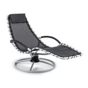 Blumfeldt Chiller Schwingliege 77x85x173cm 360 Comfort ComfortMesh čierna