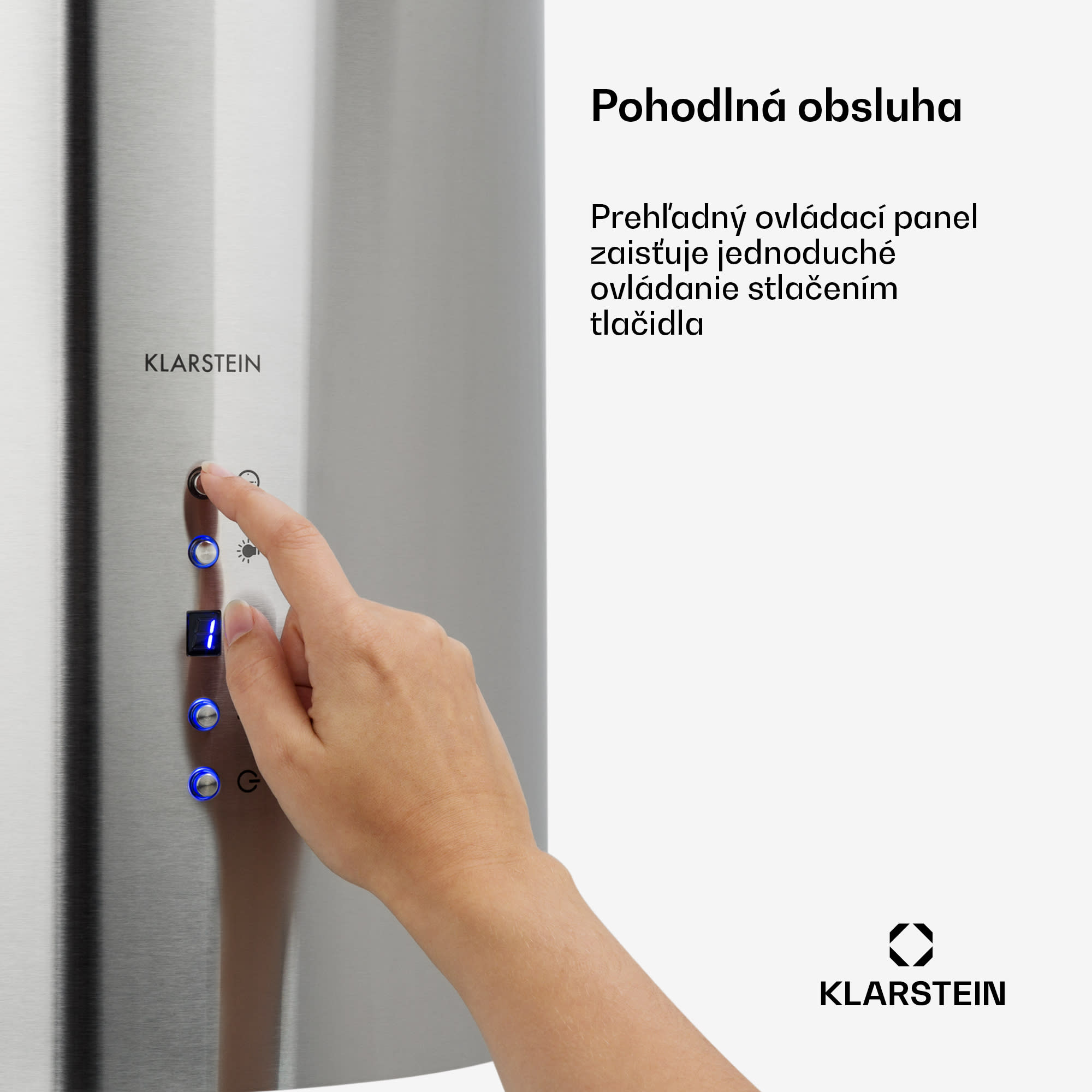 Klarstein Odsávač pár Barett v ostrovnom vyhotovení, Ø35 cm, recirkulačný režim, 522 m³/h, LED osvetlenie, filter s aktívnym uhlím – Obrázok 4