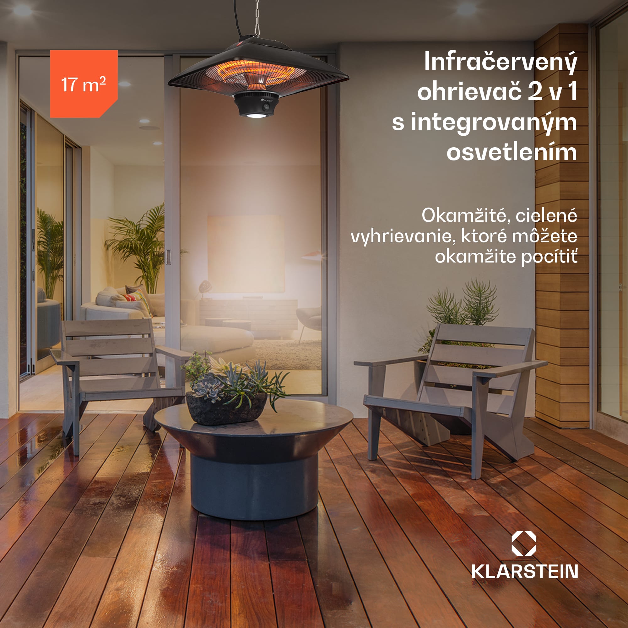 Blumfeldt Heat Square, infračervený ohrievač, 1000 / 2000 W, uhlíkové výhrevné teleso, IP24, LED – Obrázok 4