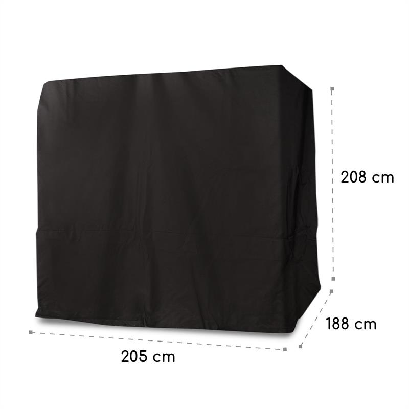 Blumfeldt Senator Cover, ochranný kryt, polyester, nepremokavý, zips, sivý – Obrázok 4