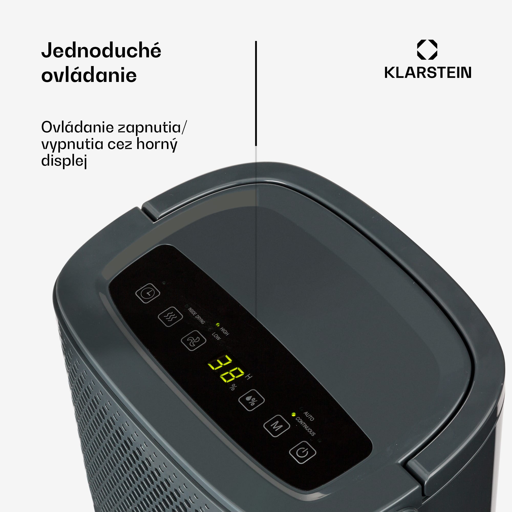 Klarstein DryFy 10 odvlhčovač vzduchu 200W 10l/deň 80 m³/h 20-30 m² – Obrázok 5