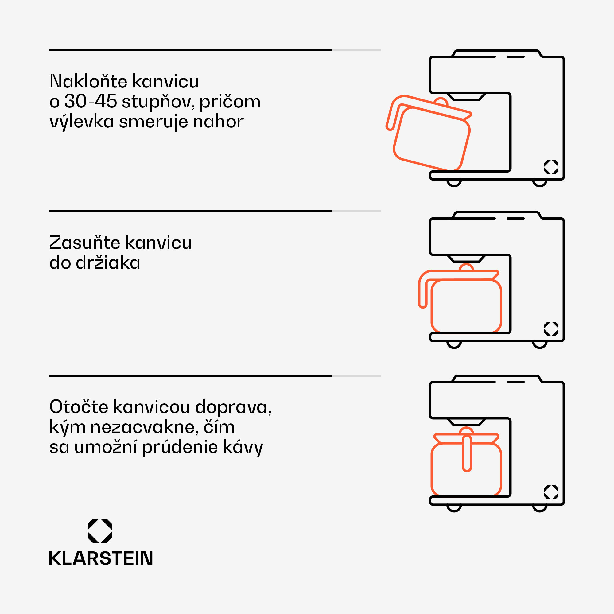 Klarstein Arabica 1.2, kávovar, 1,2 l, EasyTouch Control, strieborný – Obrázok 3