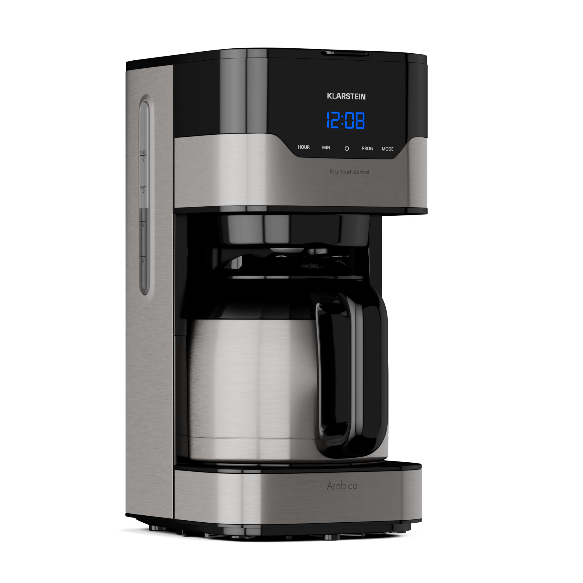 Klarstein Arabica 1.2, kávovar, 1,2 l, EasyTouch Control, strieborný