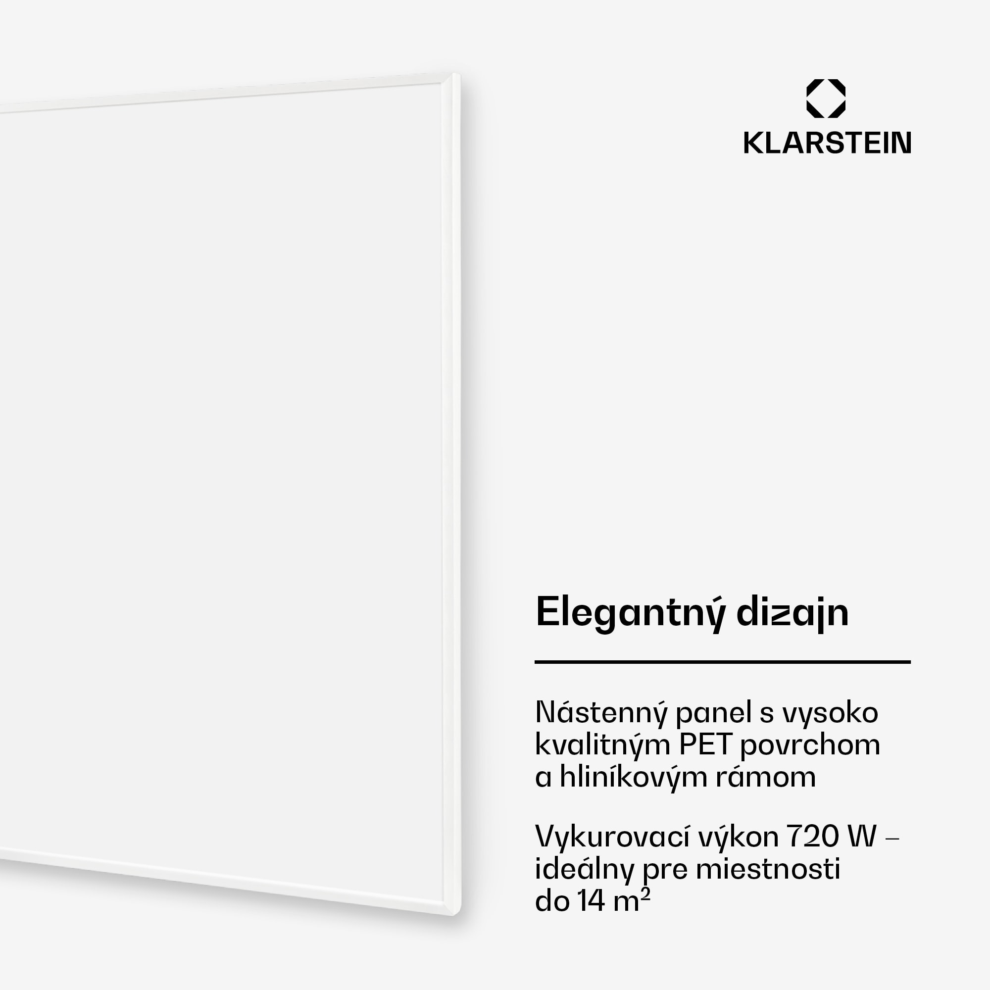 Klarstein Wonderwall Smart infračervený ohrievač 60x120cm App 720W časovač IP24 – Obrázok 3