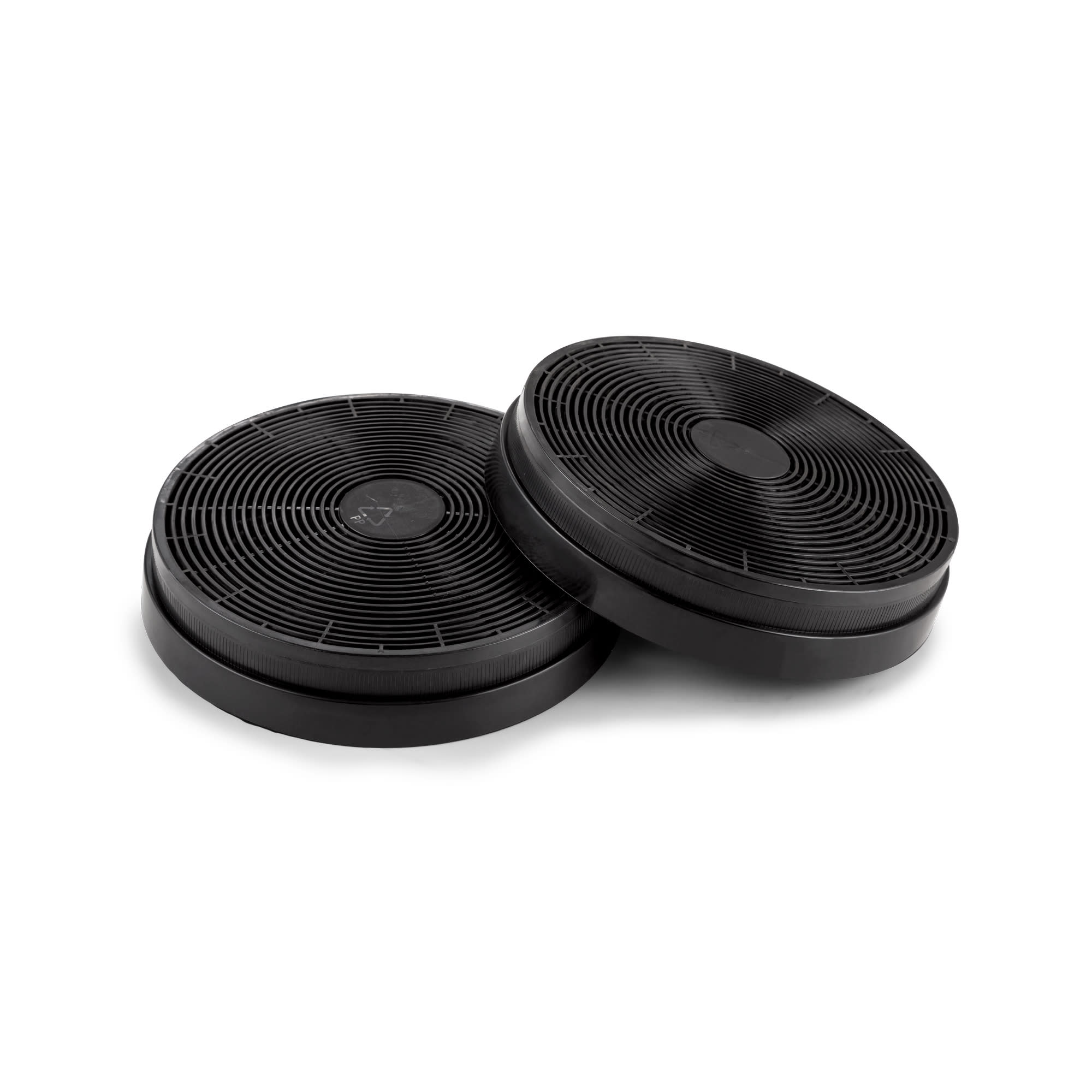 Klarstein Filter s aktívnym uhlím pre odsávače pár, 2 filtre, režim recirkulácie, Ø18,5 cm