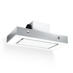 Klarstein Remy, digestor, 90 cm, stropný, 630 m³/h, diaľkové ovládanie, biely