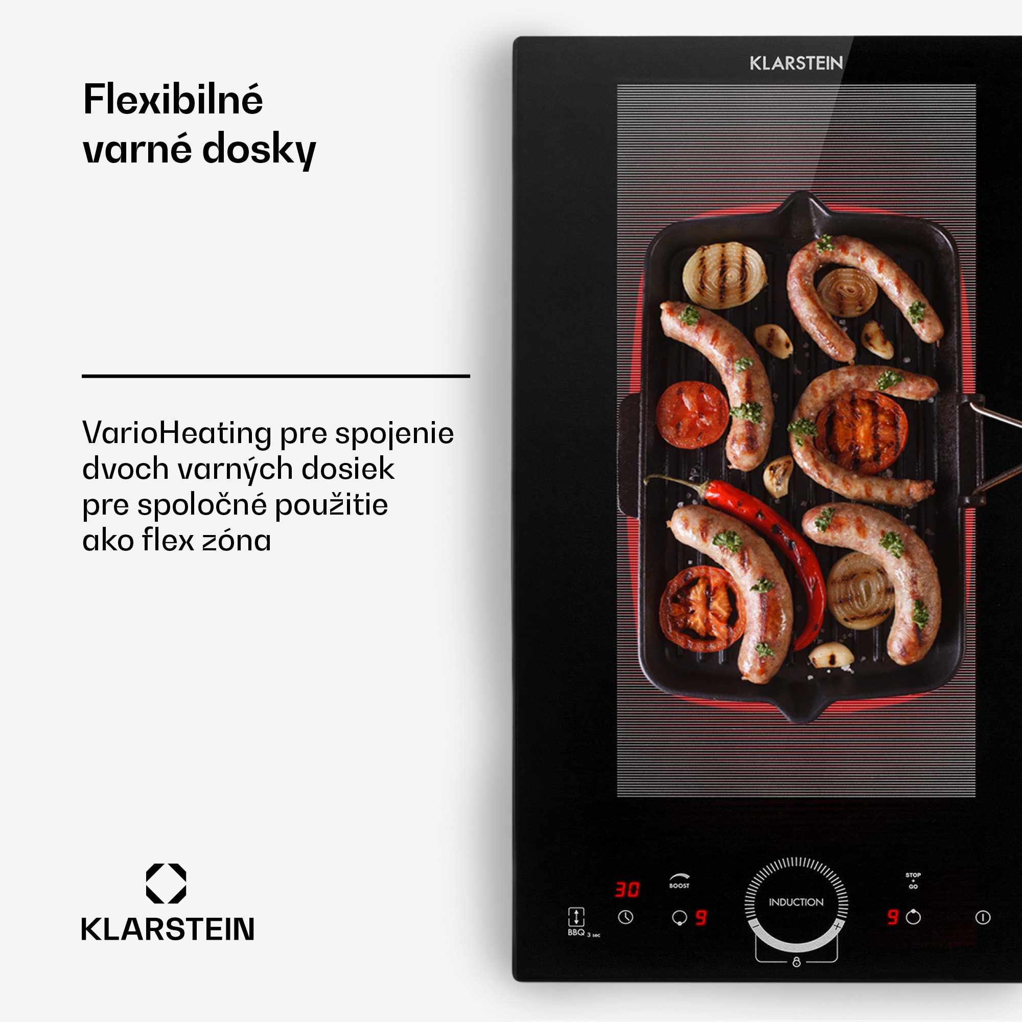 Klarstein Delicatessa Slim, indukčná varná doska, 3500 W, časovač, čierna – Obrázok 4
