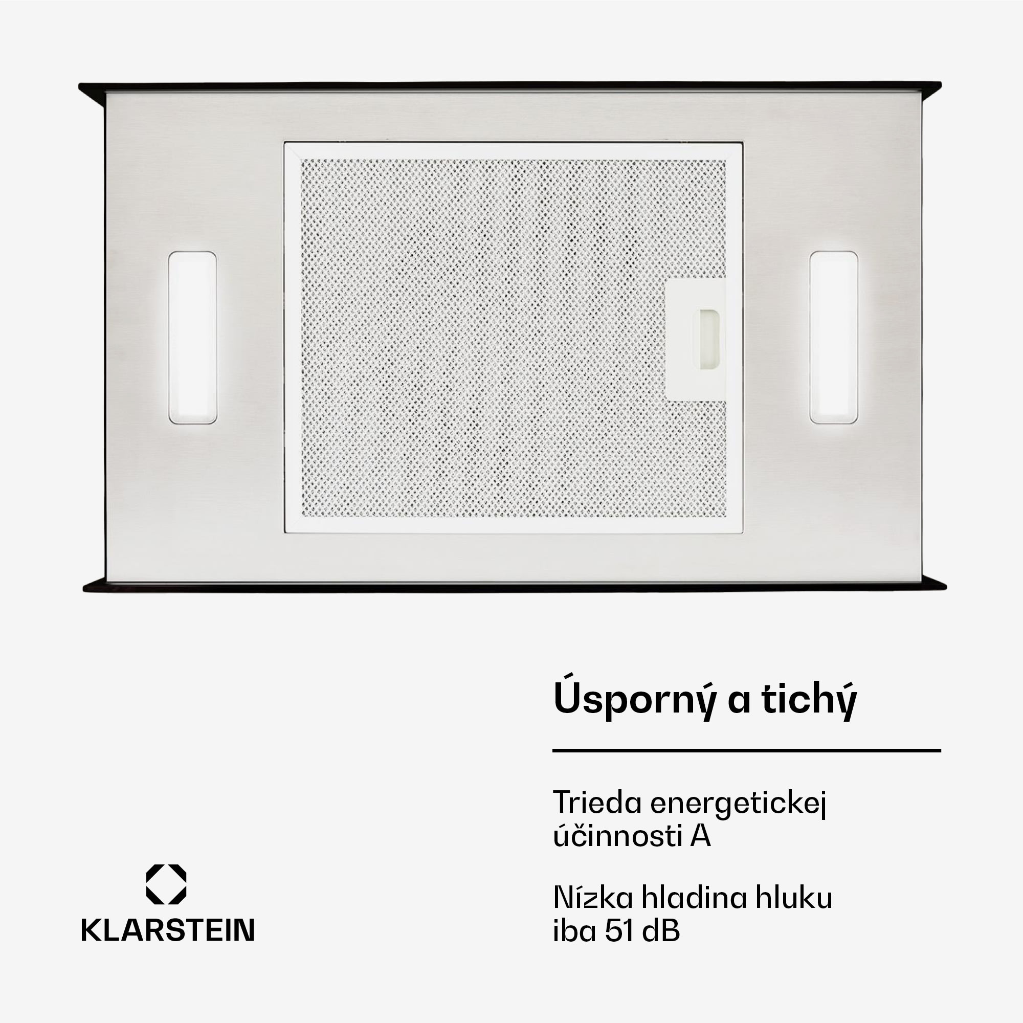 Klarstein Kronleuchter L, digestor, 60 cm, ostrovčekový, 577 m³/h, dotykové ovládanie, LED, čierny – Obrázok 5