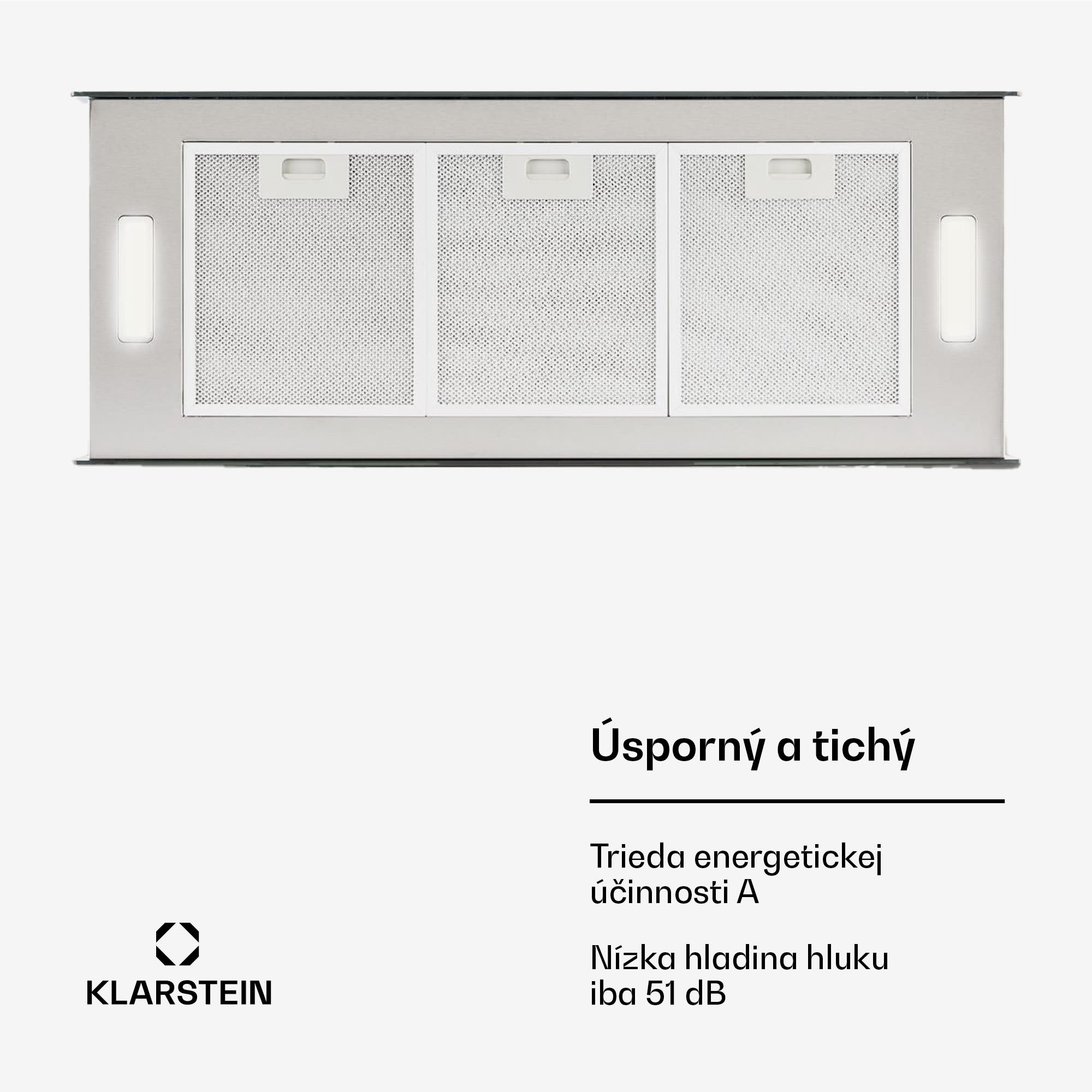 Klarstein Kronleuchter XL, digestor, 90 cm, ostrovčekový, 577 m³/h, dotykové ovládanie, LED, čierny – Obrázok 5