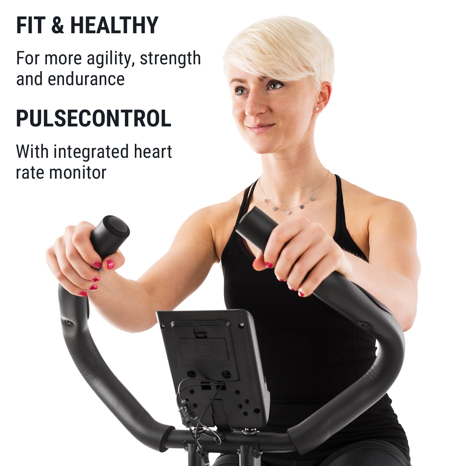 Capital Sports Azura Air, rotoped, domáci trenažér, X-bike, SilentBelt, magnetický odpor, sklápací – Obrázok 2