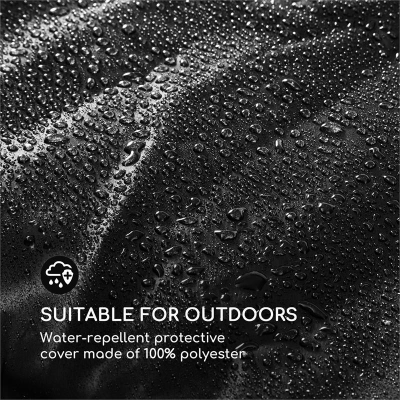 Blumfeldt Titania Raincover, ochranný kryt, 100 % polyester, ochrana v každom počasí, čierny – Obrázok 3