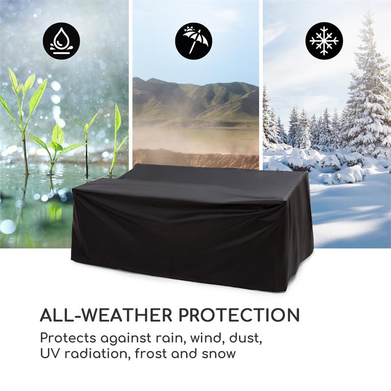 Blumfeldt Titania Raincover, ochranný kryt, 100 % polyester, ochrana v každom počasí, čierny – Obrázok 4