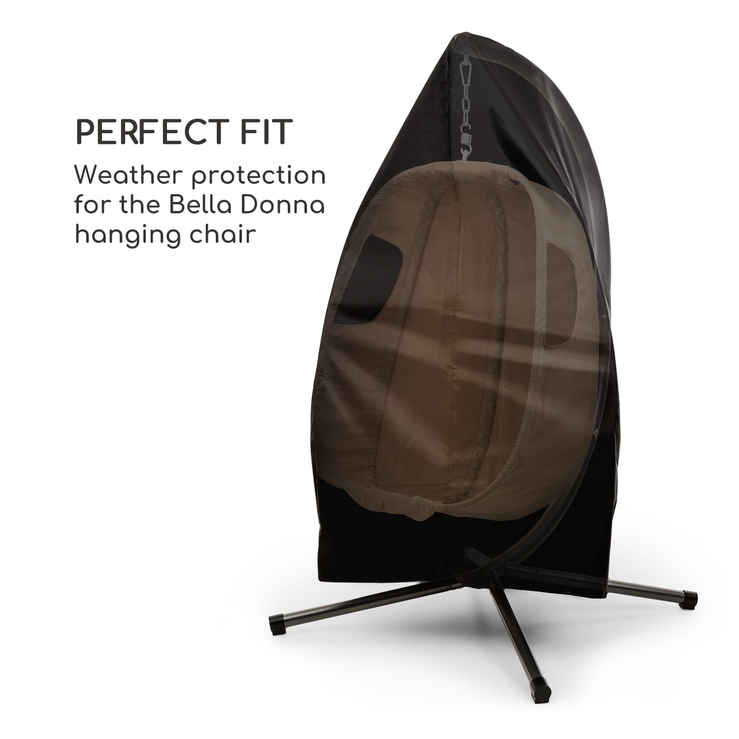 Blumfeldt Bella Donna, ochranný kryt, 100 % polyester, nepremokavý, čierny – Obrázok 2