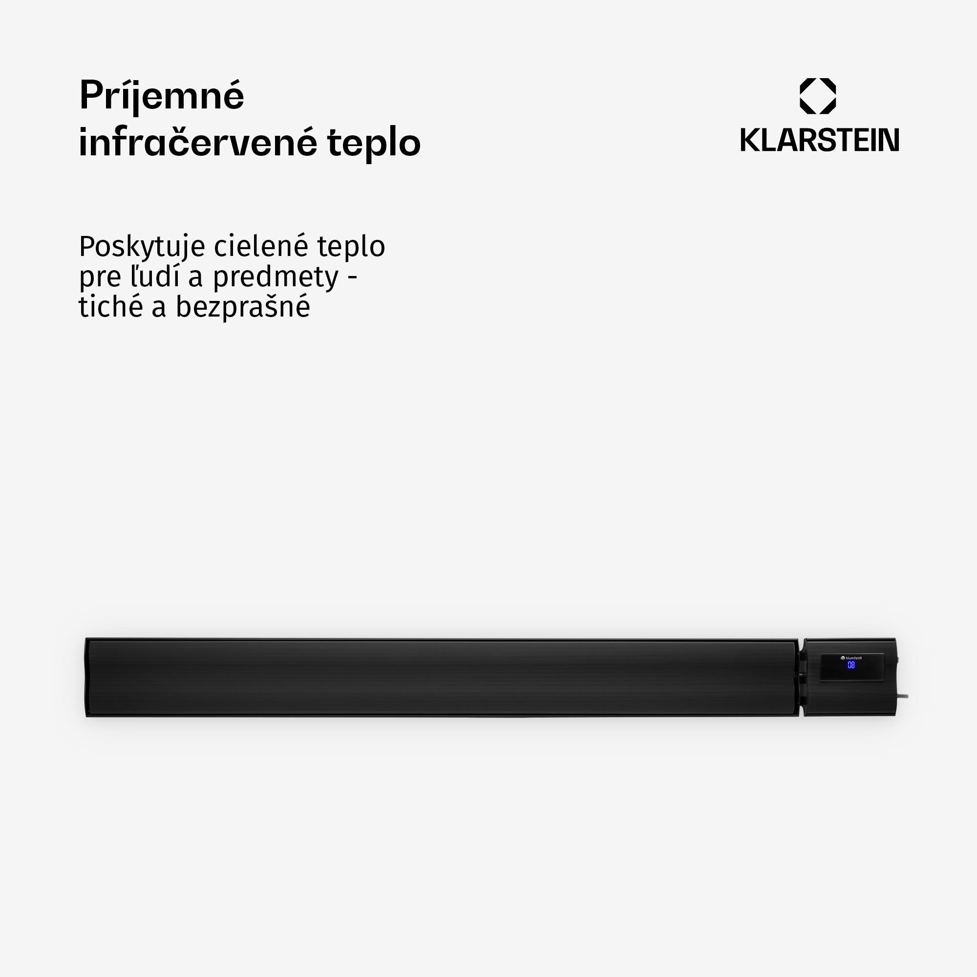 Blumfeldt Cosmic Beam Plus XXL, infračervený ohrievač, 3000 W, diaľkový ovládač, čierny – Obrázok 5