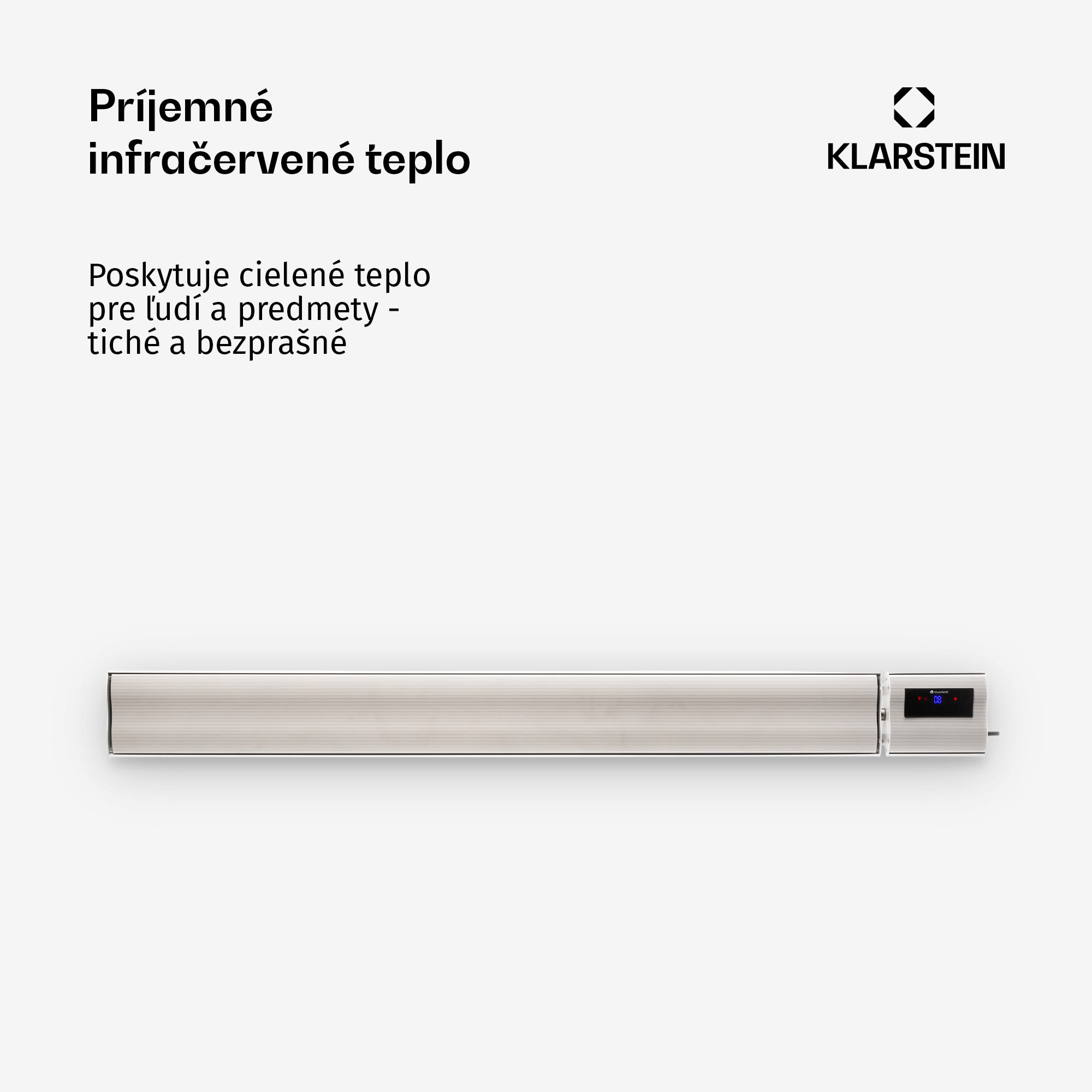 Blumfeldt Cosmic Beam Plus XXL, infračervený ohrievač, 3000 W, diaľkový ovládač, biely – Obrázok 5
