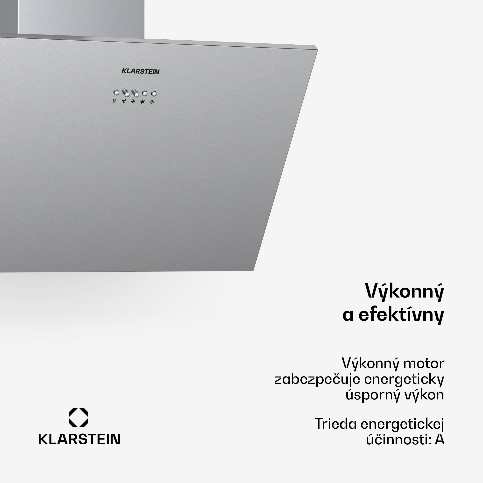 Klarstein Silver Lining 60, digestor, 60 cm, nástenný, 542 m³/h, A, nehrdzavejúca oceľ – Obrázok 4